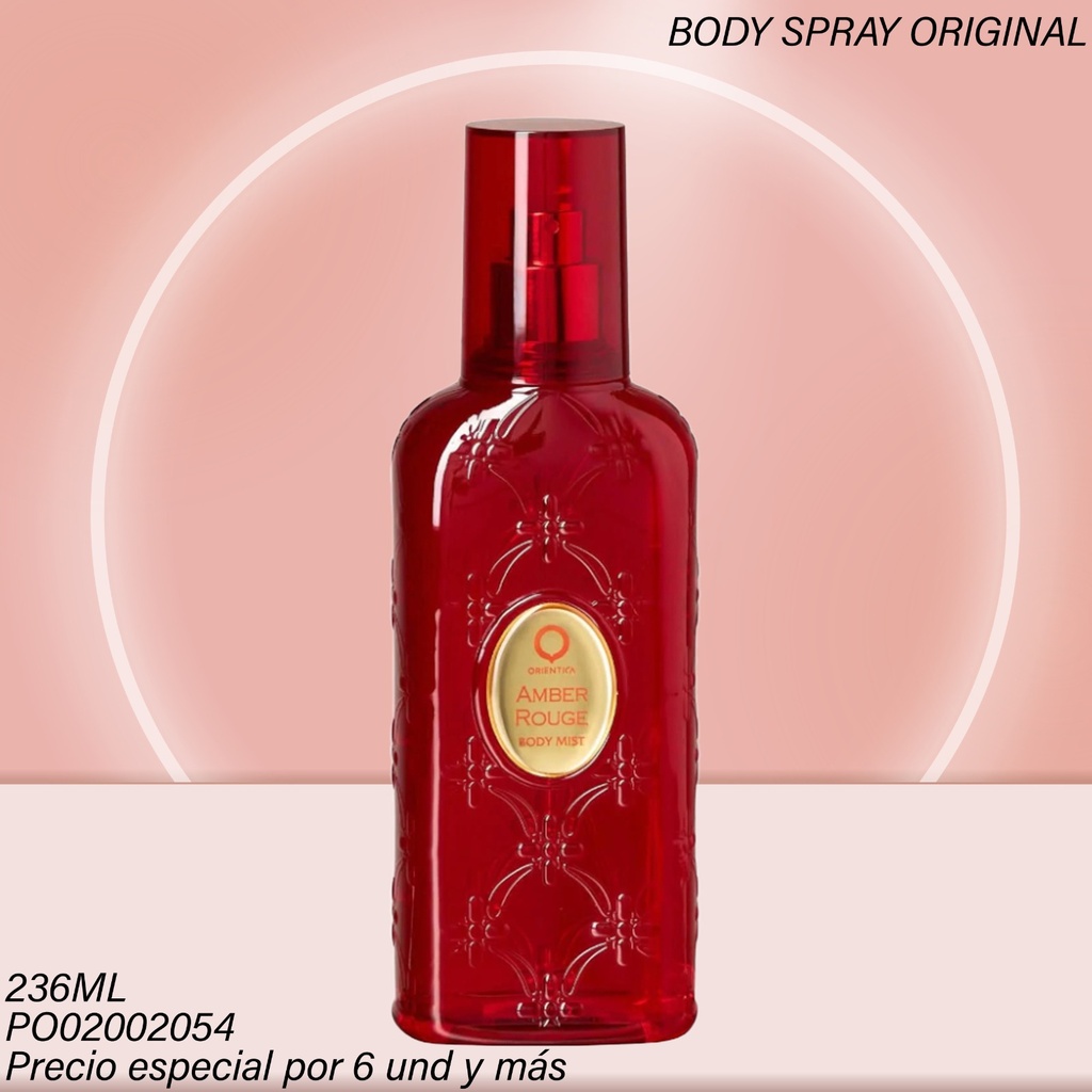 BODY MIST ORIENTICA 236ML AMBER ROUGE OFS5941