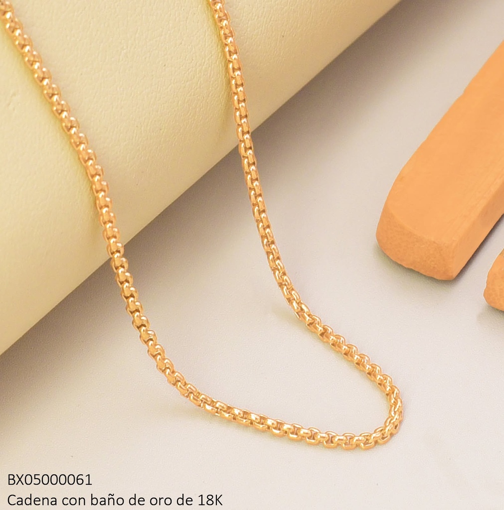 CADENA BAÑO DE ORO 18 K XUPING ESLABONES ENTRELAZADOS FINOS  XP10.06.26