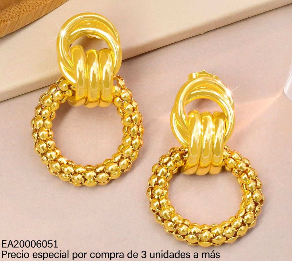ARETES DOBLE CIRCULOS/TRIPLE/CIRCULO OV (IF) G3244-245