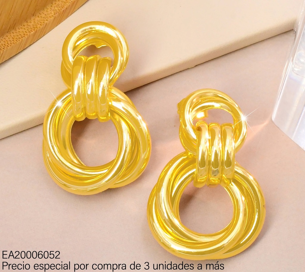 ARETES CIRCULO/TRIPLE/TRIPLE ENLAZADOS (IF)G3245-245
