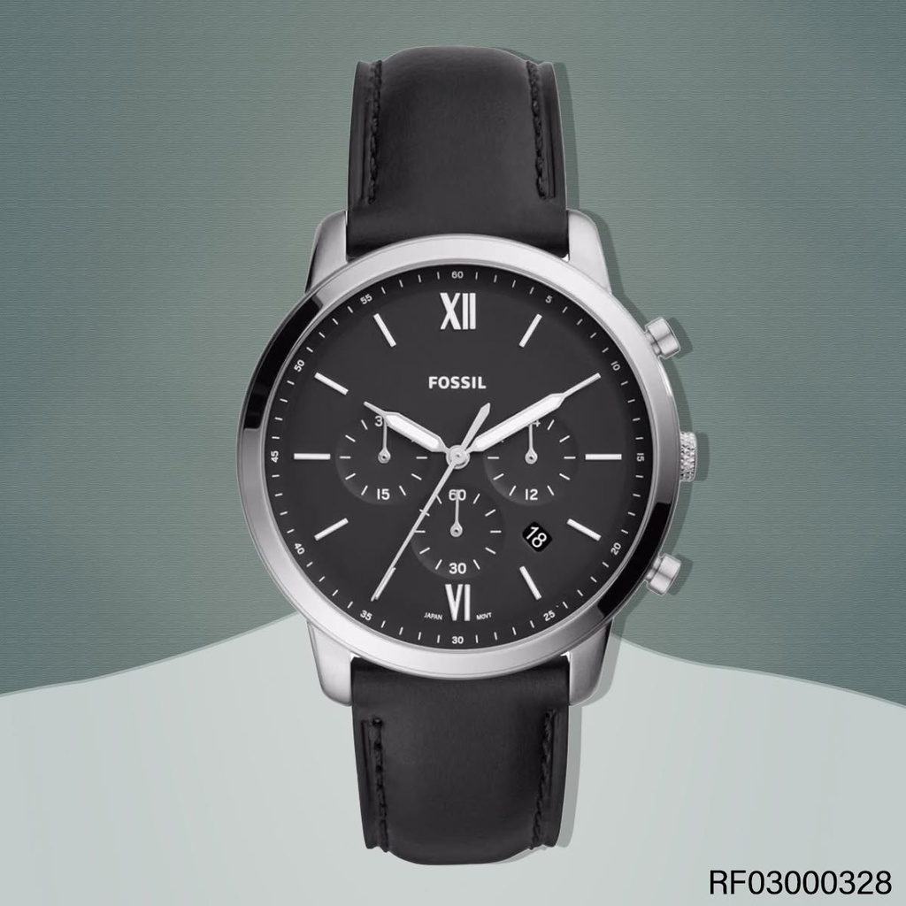 RELOJ FOSSIL NEUTRA CAB. FS5452 FAJA NEGRA /FONDO NEGRO