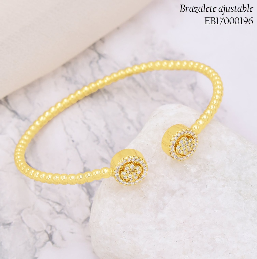 BRAZALETE PELOTITAS CIRC.ZIRC CRISTAL BE1184-9 (J26)