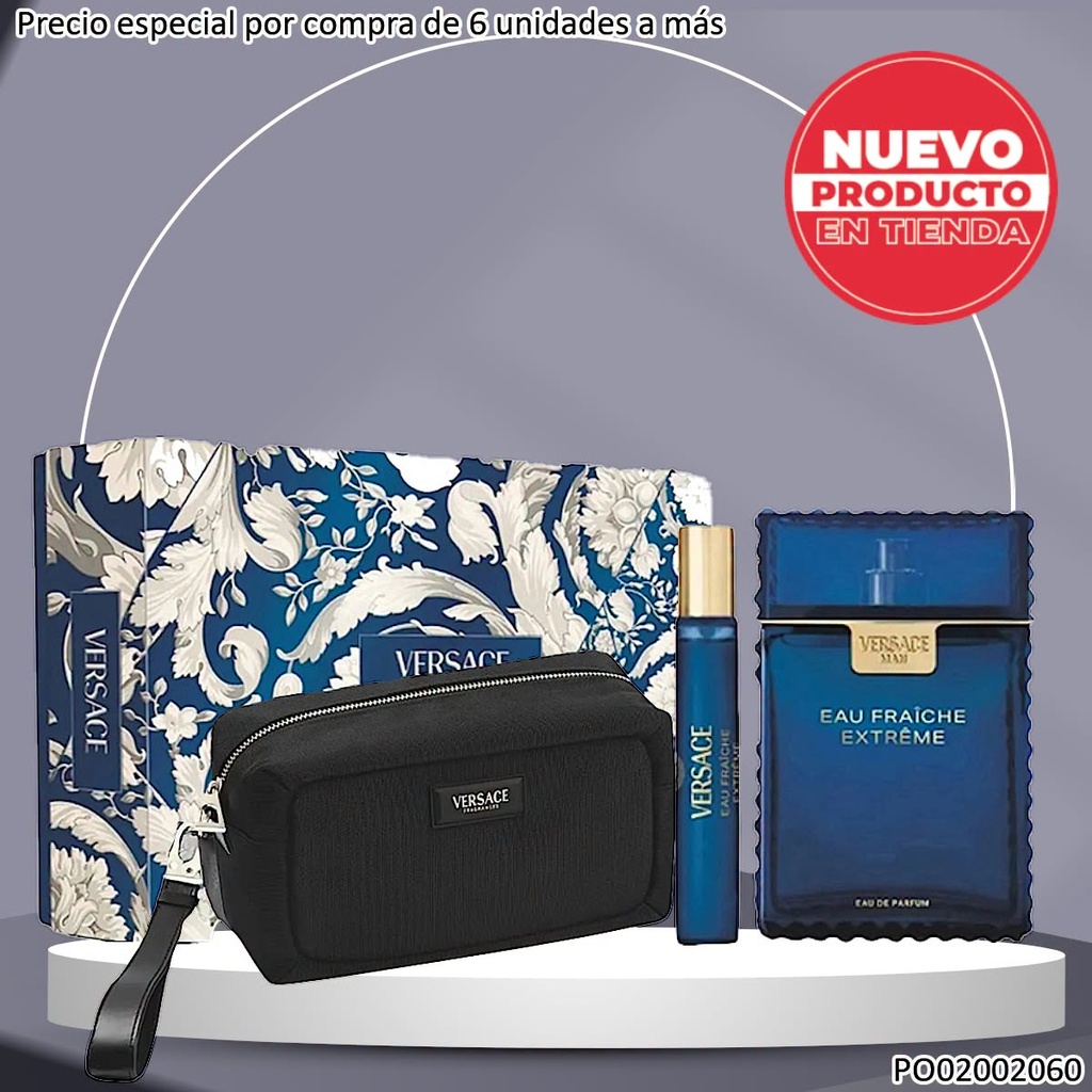 ESTUCHE VERSACE EAU FRAICHE EXTREME POUR HOMME 2PCS+COSMETIQUERA