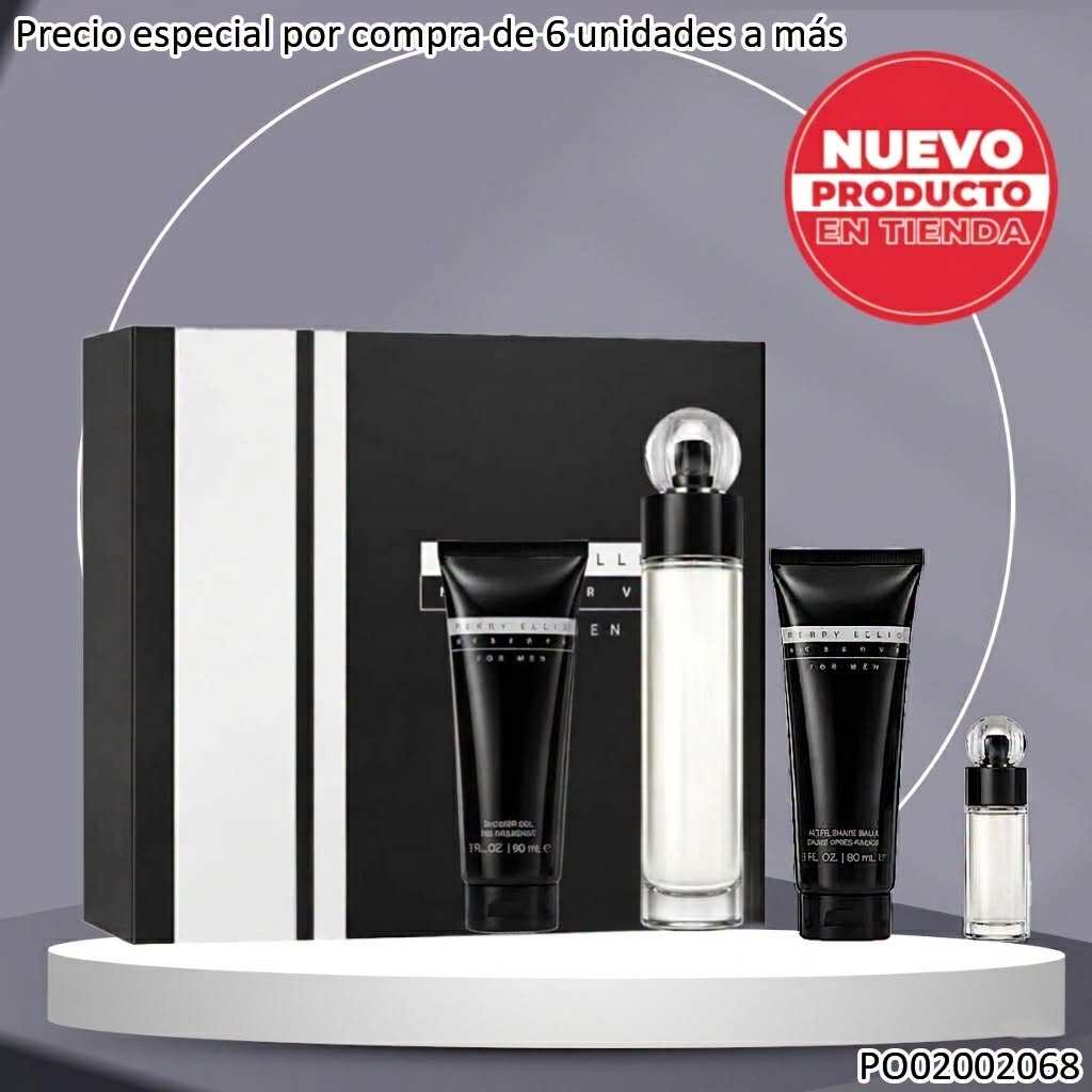 ESTUCHE PERFUMES RESERVE PERRY ELLIS FOR MEN 4PCS 100/90/90/7.5ML