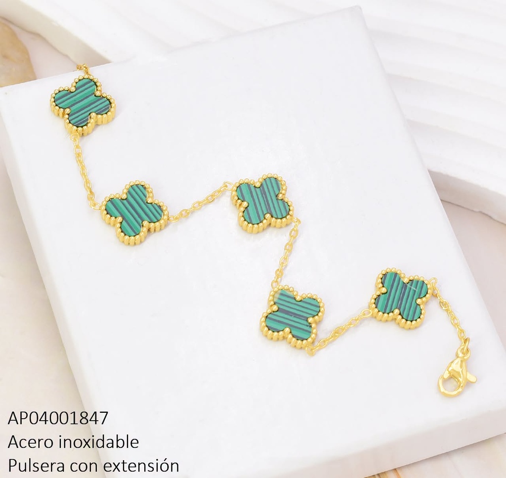 PULSERA VAN CLEEF VERDE (5) BA2380-331 (VC)