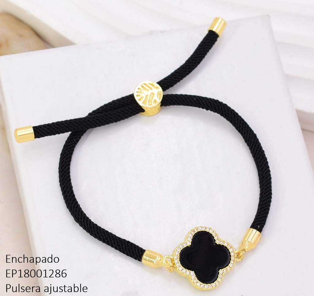 PULSERA AJUSTABLE VAN CLEEF NEGRO BE1045-294 (VC)