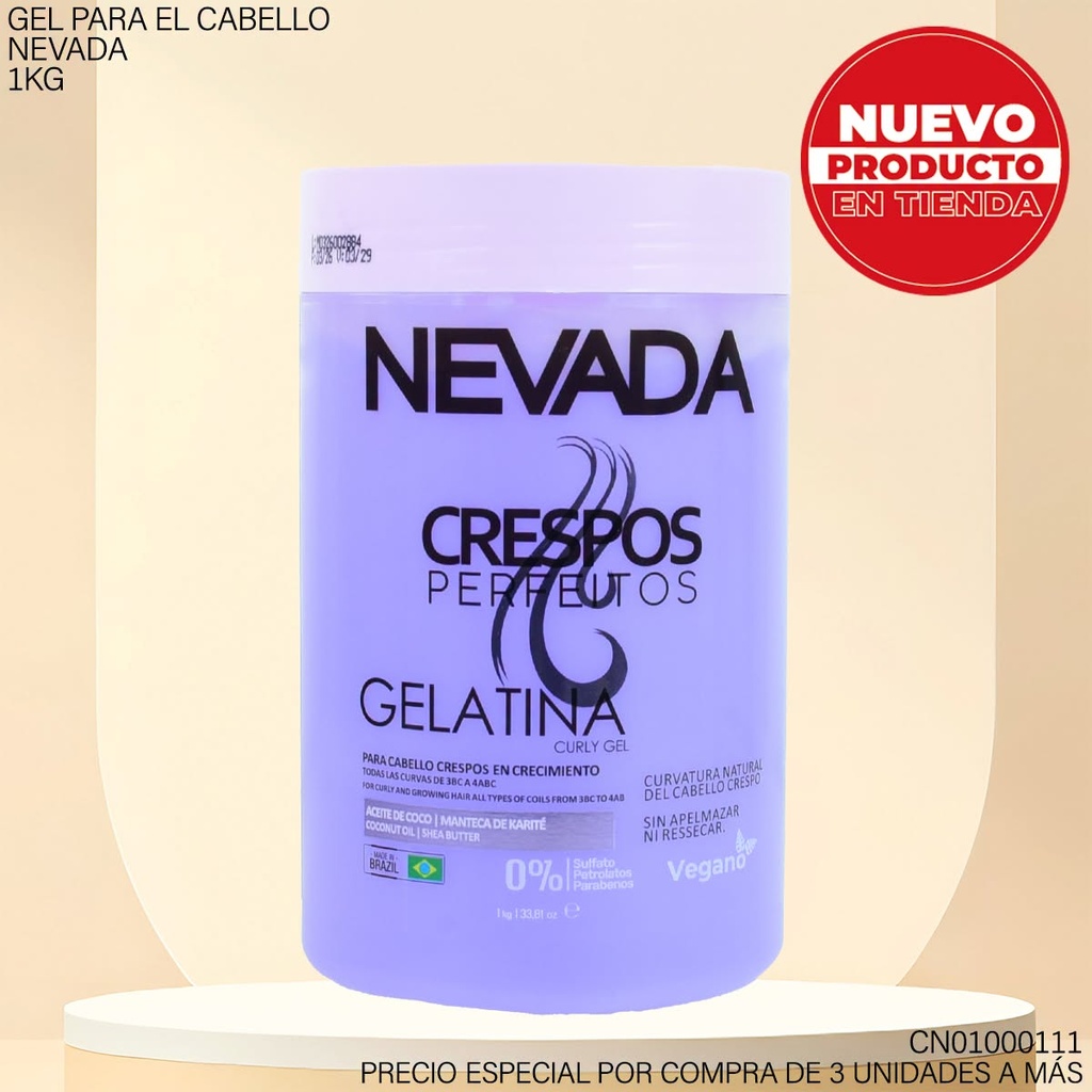GELATINA NEVADA CRESPOS PERFEITOS 1KG REF03