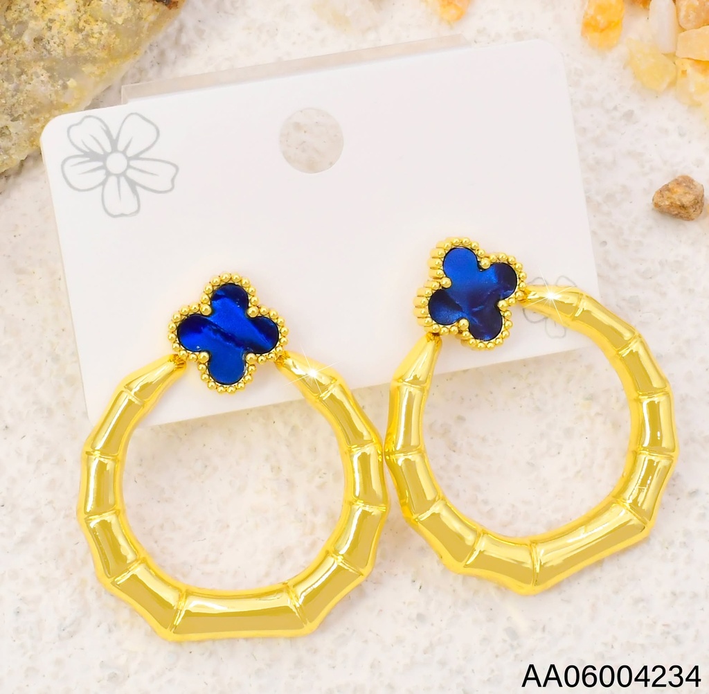 ARETES VAN CLEEF AZUL/ CIRC. SECCIONADO EA1336-331 (VC)