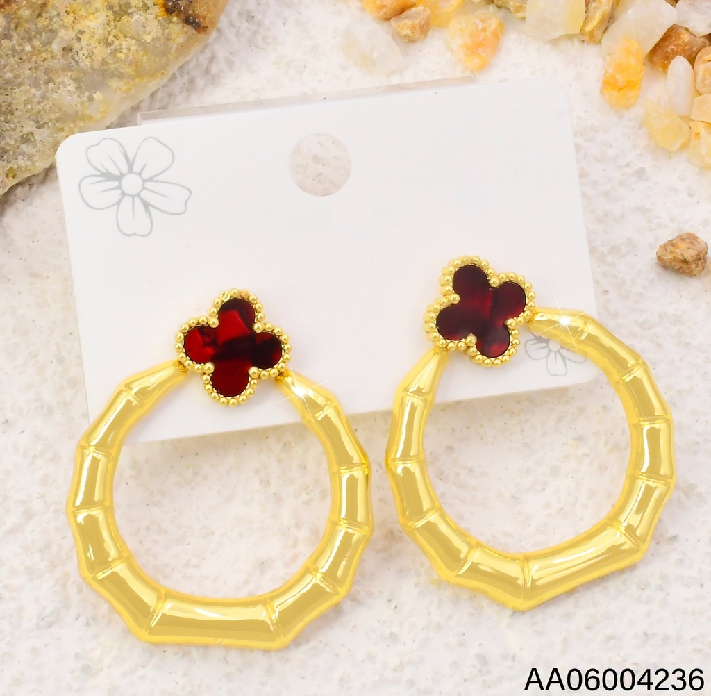 ARETES VAN CLEEF ROJO/ CIRC. SECCIONADO EA1337-331 (VC)