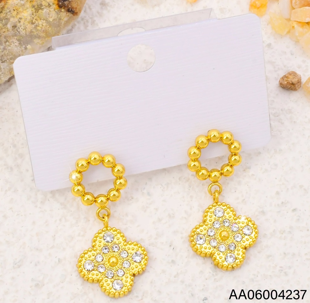 ARETES CIRC. PELOTITAS/ VAN CLEEF ZIRC. COLGANTE EA1330-331(VC)