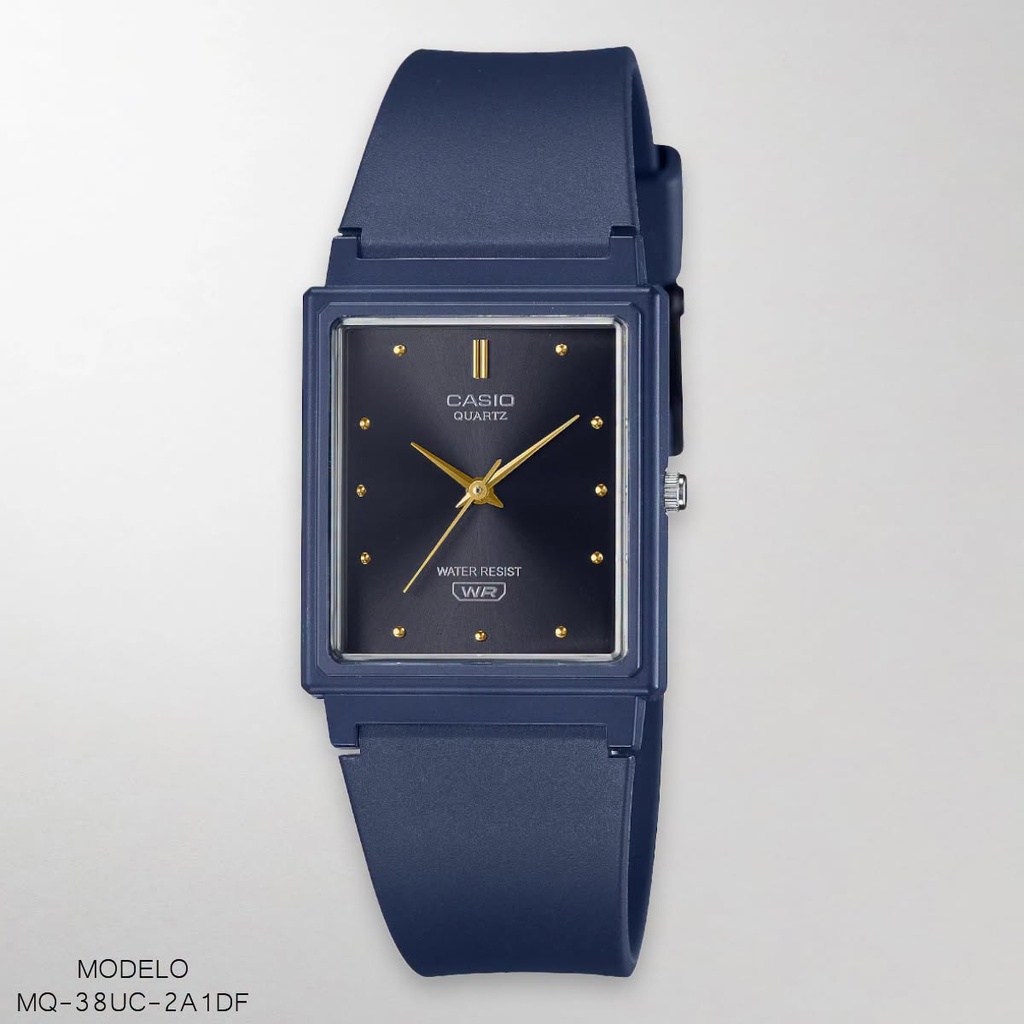 RELOJ CASIO ANALOGO DAM. MQ-38UC-2A1DF RESINA AZUL