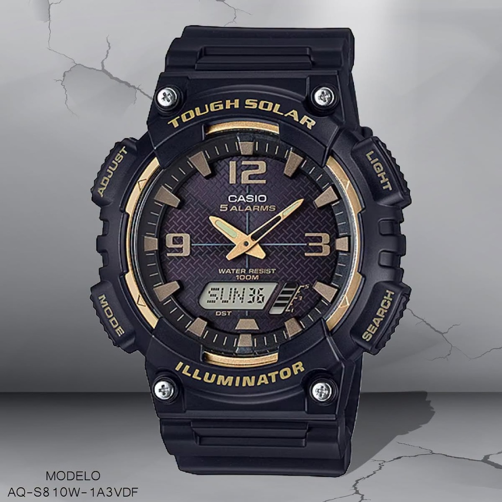 RELOJ CASIO ANA/DIG CAB. AQ-S810W-1A3VDF RESINA NEGRA