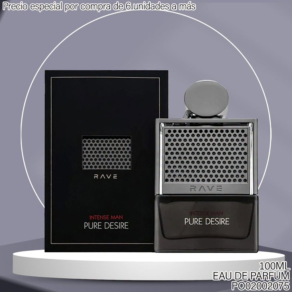 PERFUME RAVE PURE DESIRE INTENSE MAN 100ML EDP