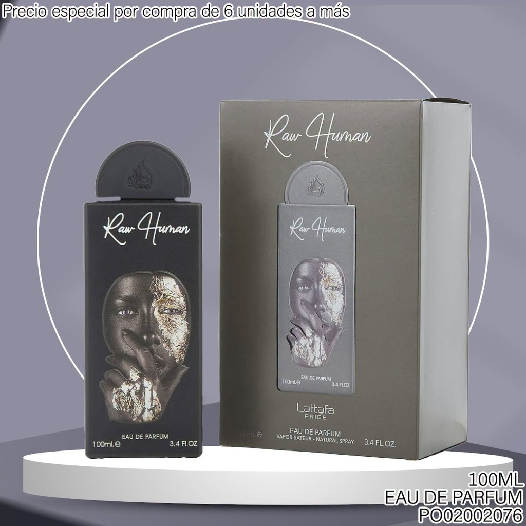 PERFUME RAW HUMAN LATTAFA PRIDE EDP 100ML