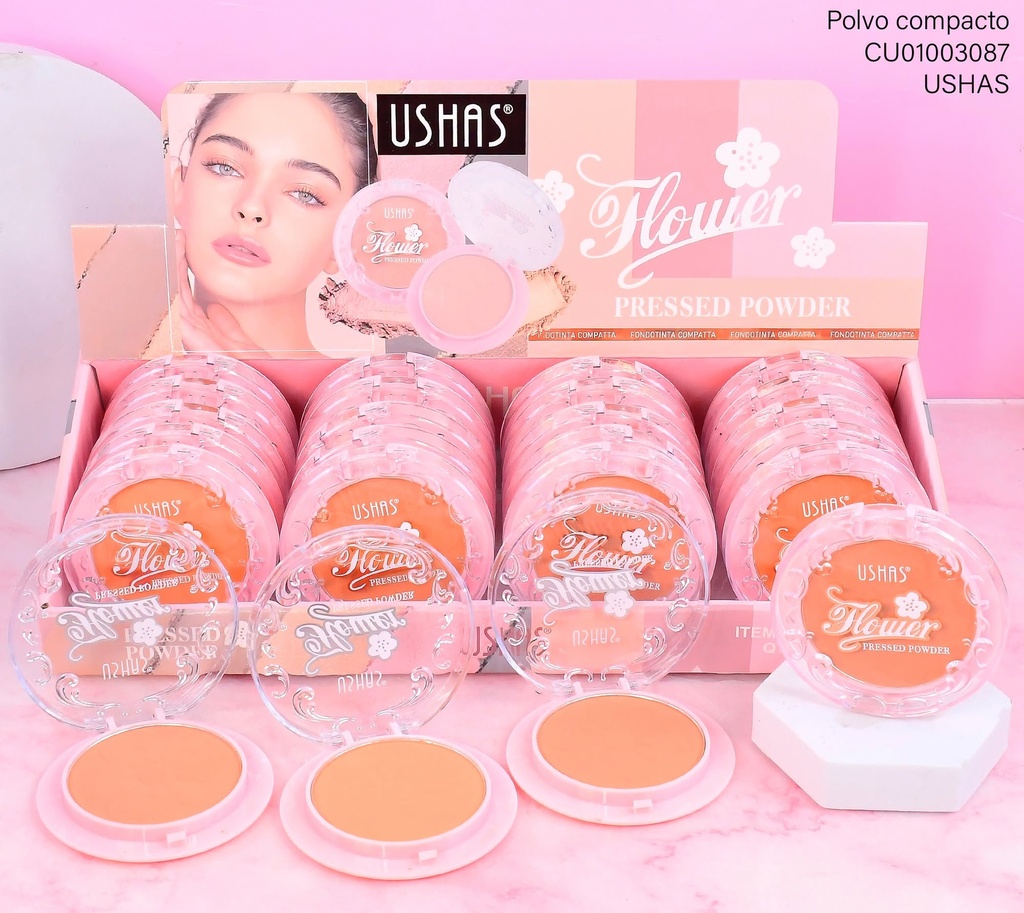 POLVO COMPACTO FLOWER FC632A