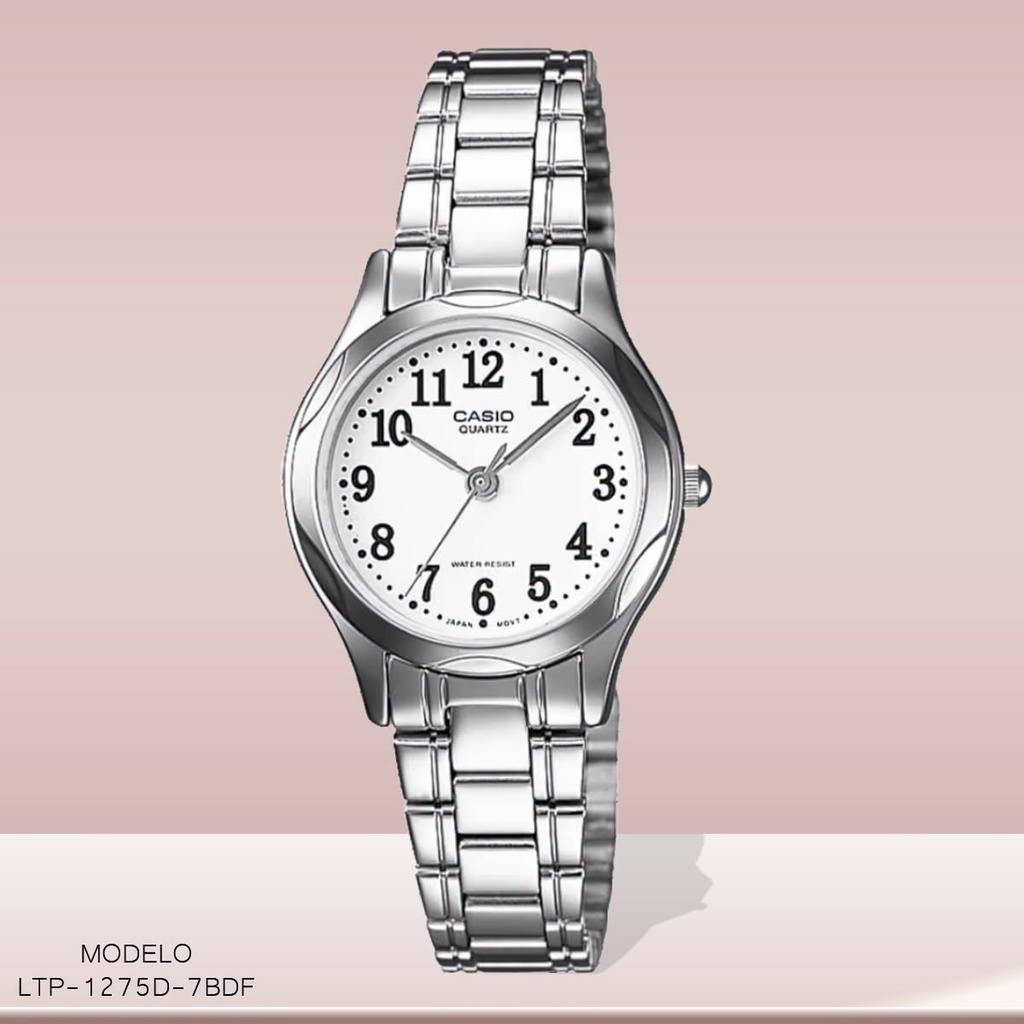 RELOJ CASIO DAM./ANAG METAL PLAT. LTP-1275D-7BDF