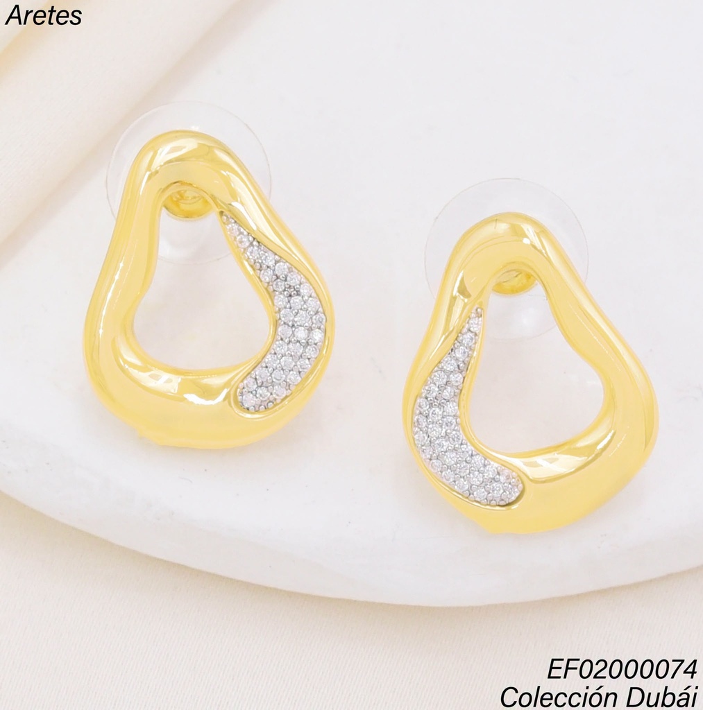 ARETES CROQUIS TRIANGULOS IRREG.C/ZIRCONIAS FD26494
