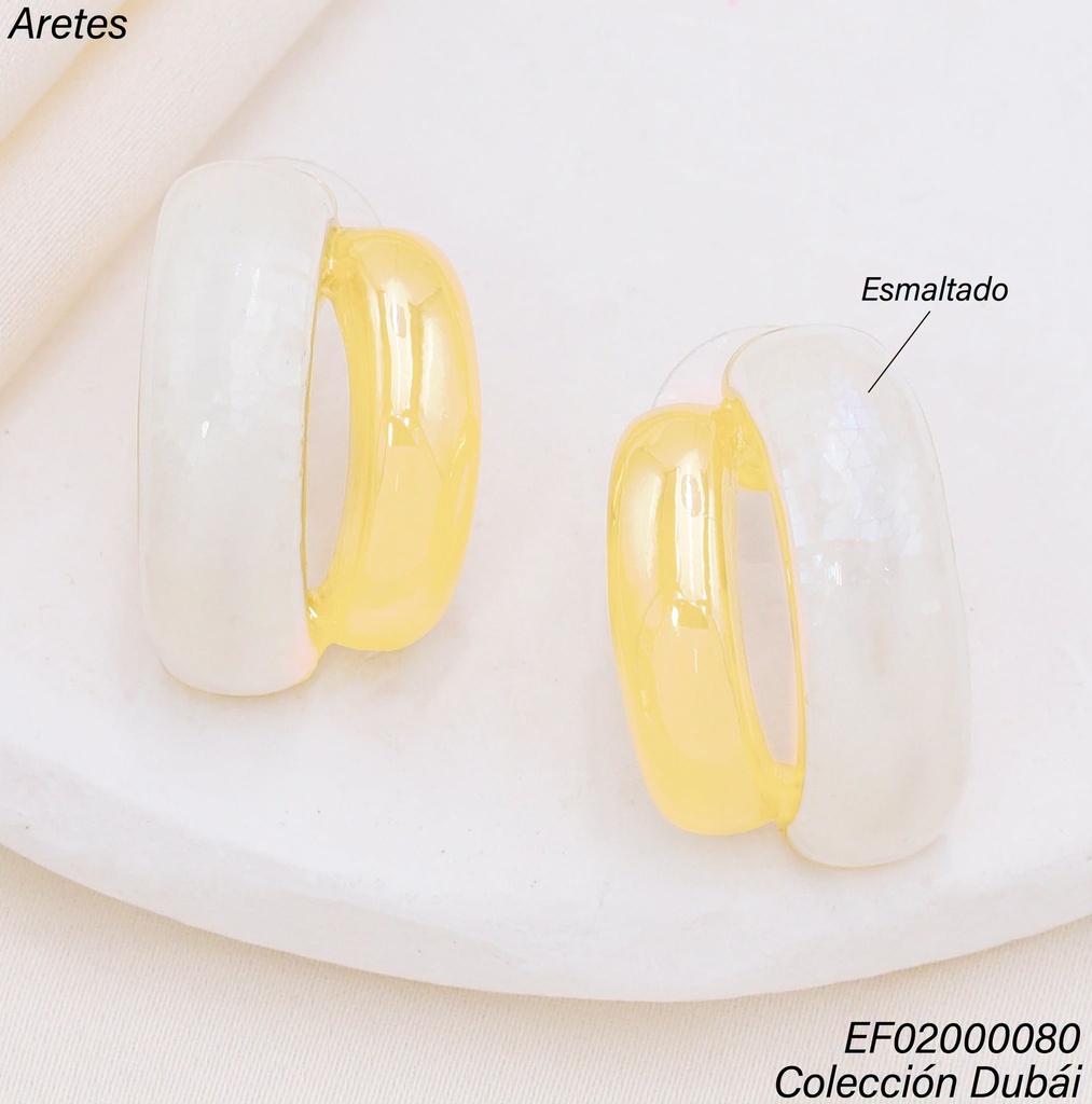 ARETES CURVA DOR/BLANCA VERTICALES FD26265