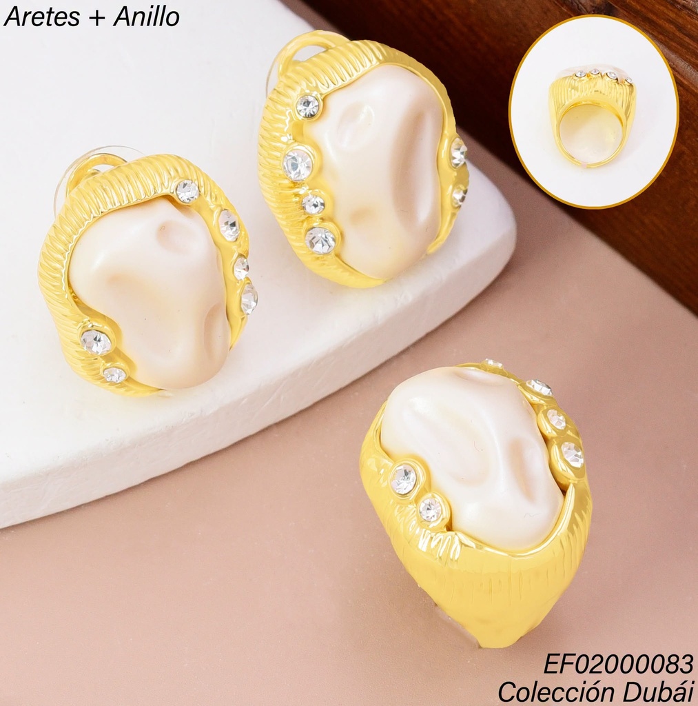 SET OV BLANCO BORDES ZIRC-RD FD25696