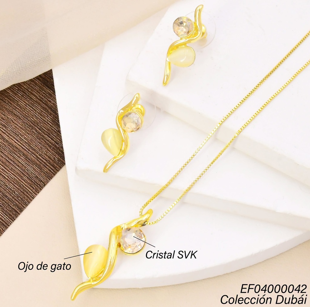 SET CURVA DOR C/ZIRC.RD-OV BLANCO FD26484