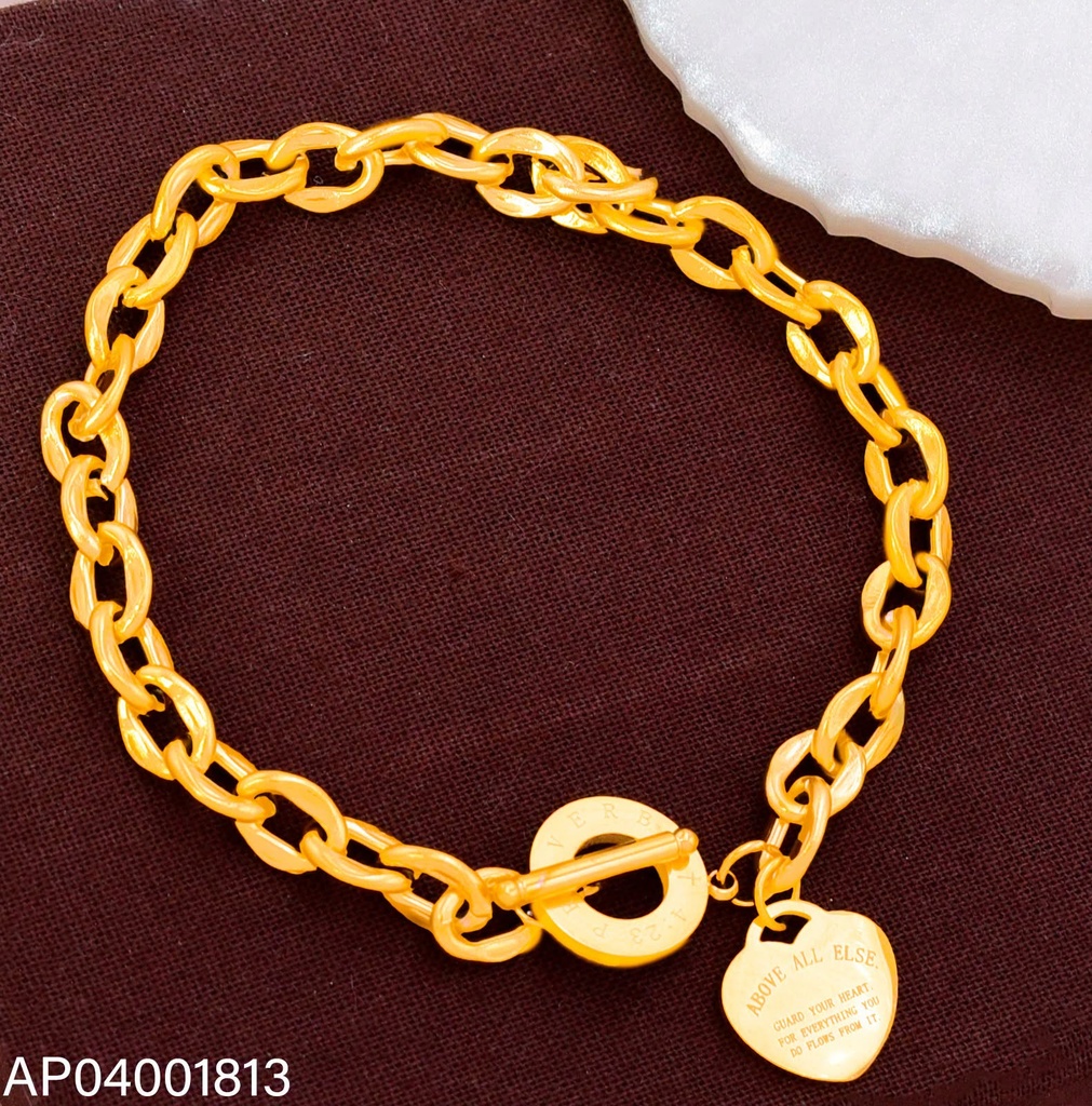 PULSERA ACERO INOX. ACABADO 18K. TIFFANY/ABOVE (73) VE26