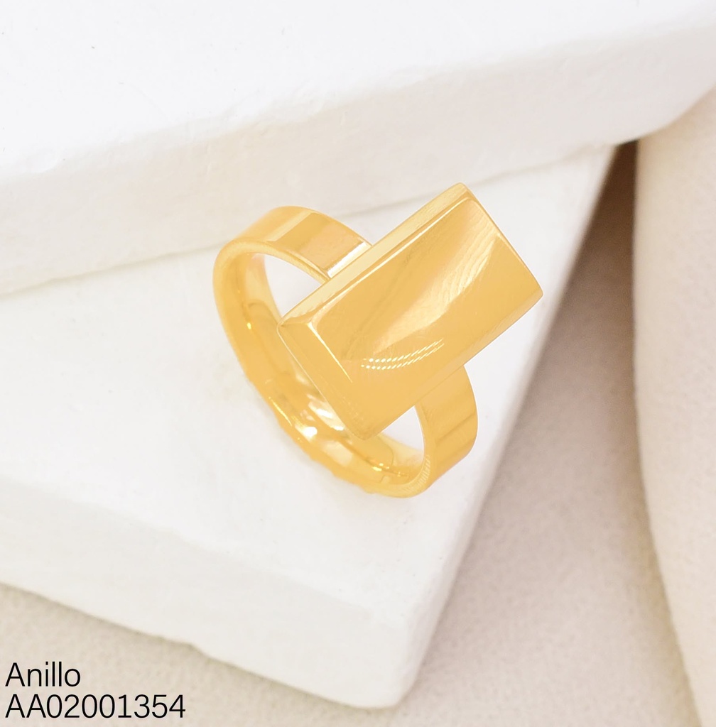 ANILLO RECTANGULO VERTICAL LISO