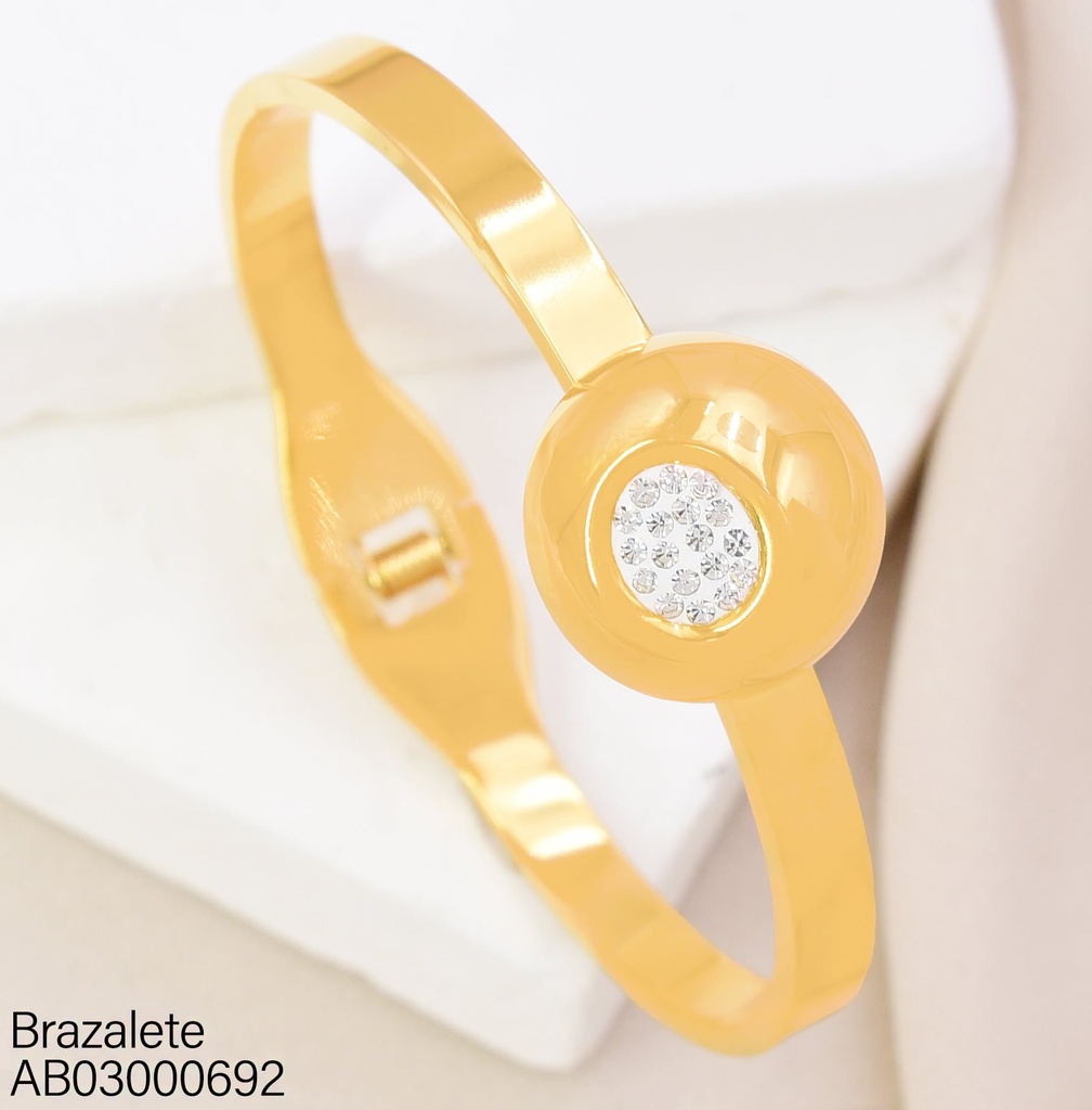 BRAZALETE RD INFLADO CON ZIRCONIAS CENTRO