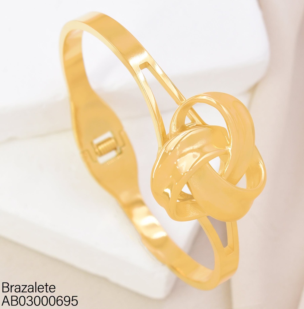 BRAZALETE NUDO TRIANGULO FRANJAS ANCHAS
