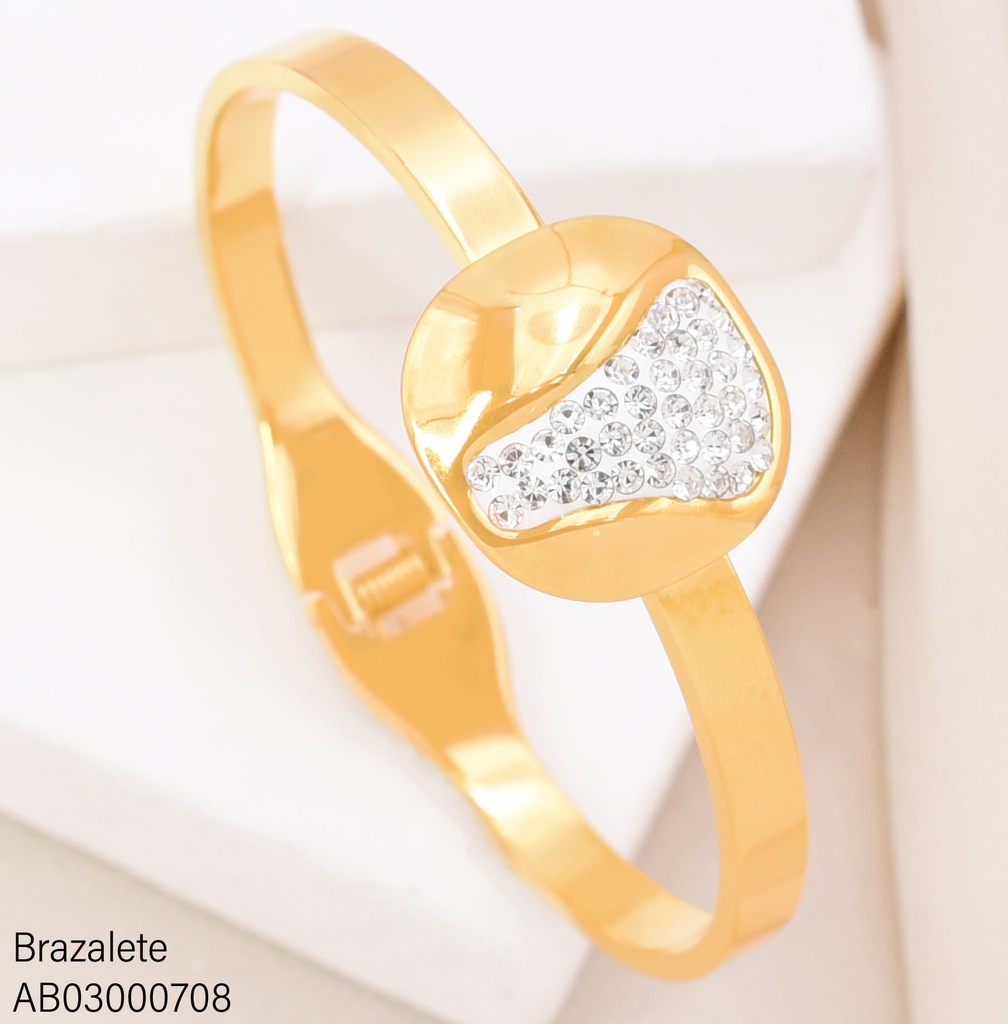 BRAZALETE OV.  ZIRCONIA CRISTAL