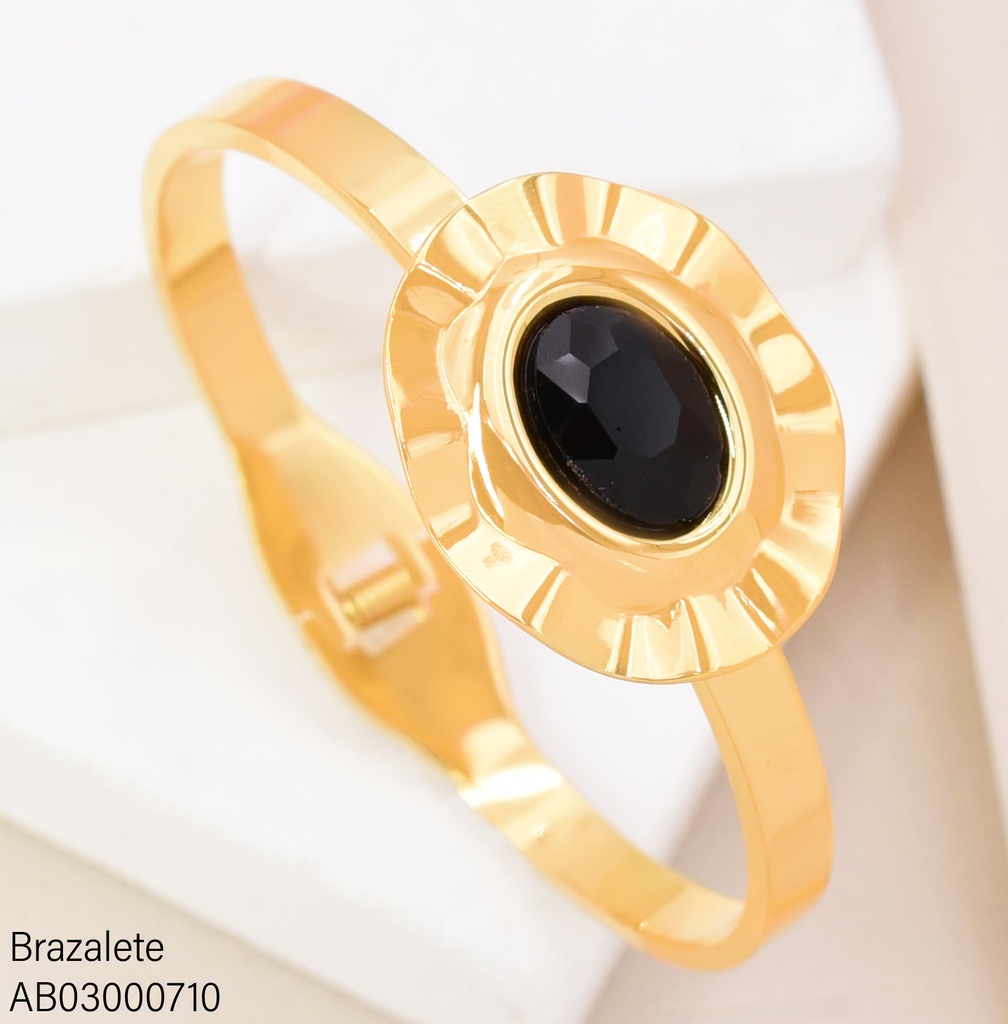 BRAZALETE OV PIEDRA NEGRO