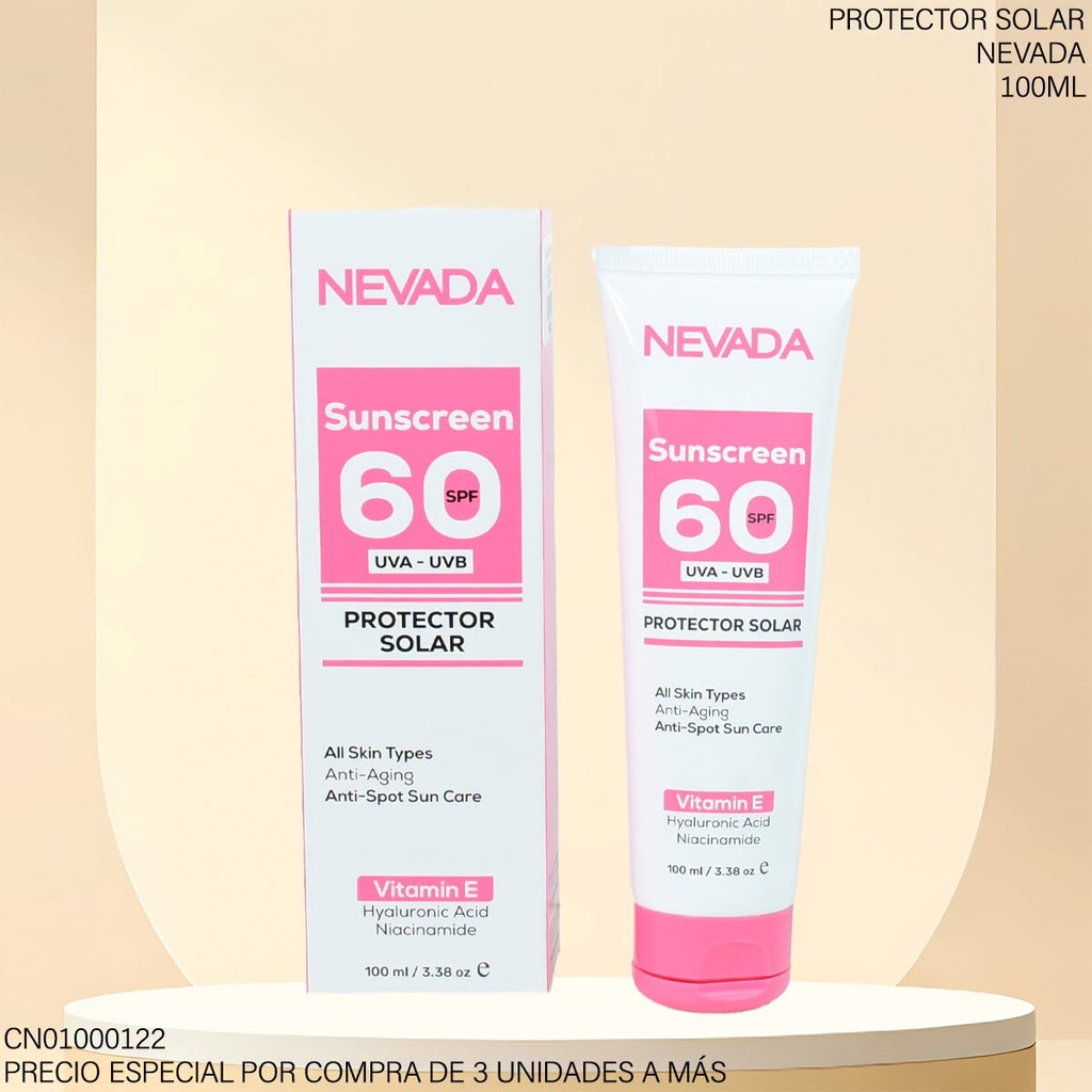 PROTECTOR SOLAR 60 SPF VITAMIN E 100ML NV00552