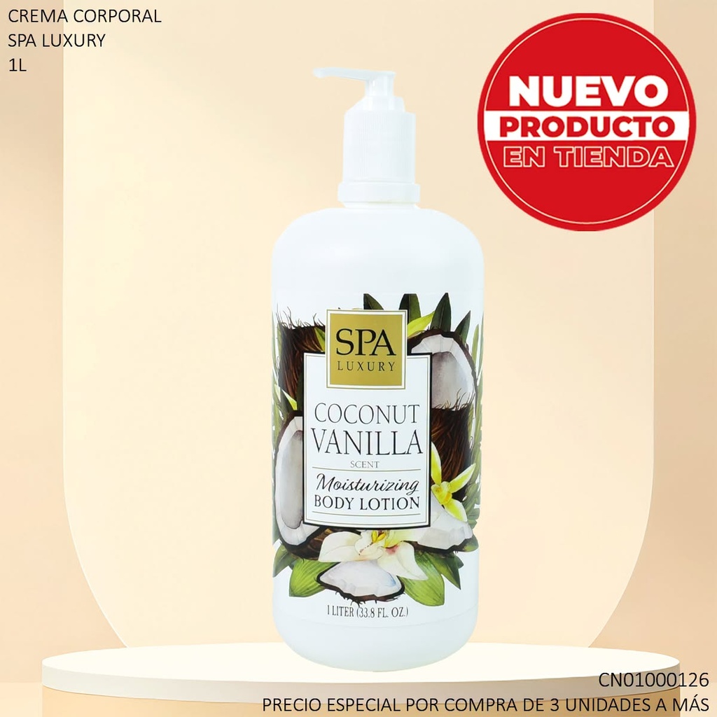 CREMA CORP.SPA LUXURY COCONUT VANILLA 1LT