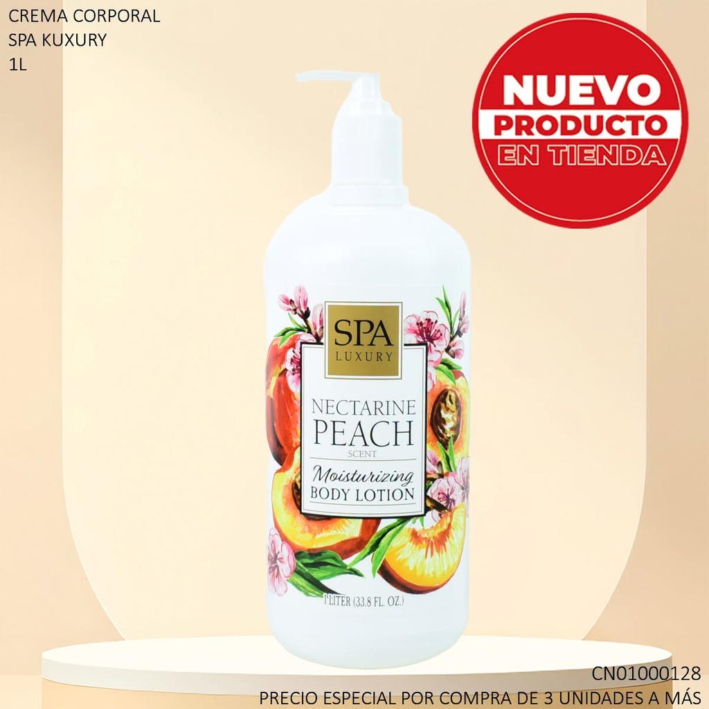 CREMA CORP.SPA LUXURY NECTARINE PEACH 1LT