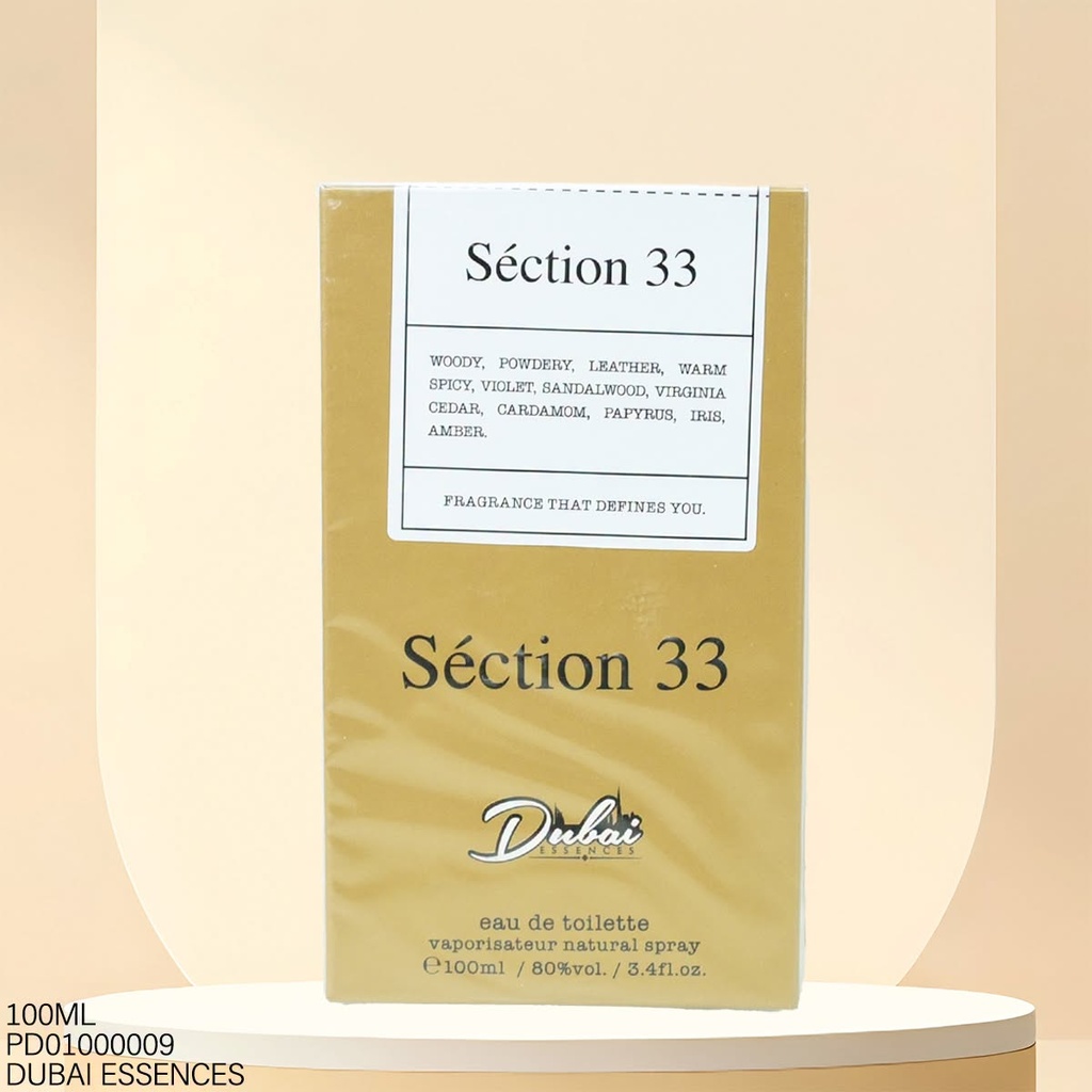 PERFUME DUBAI ESSENCES SECTION 33 H 100ML DB92273