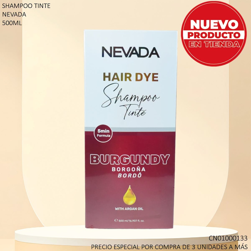 SHAMPOO TINTE NEVADA BURGUNDY 500ML NV92255