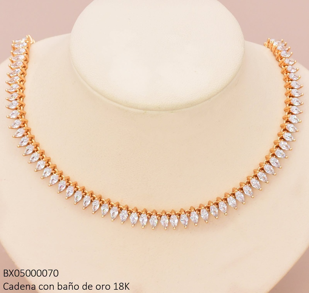 CADENA ZIRCONIAS OVALOS JSMY-1636N (X.JL) XUPING