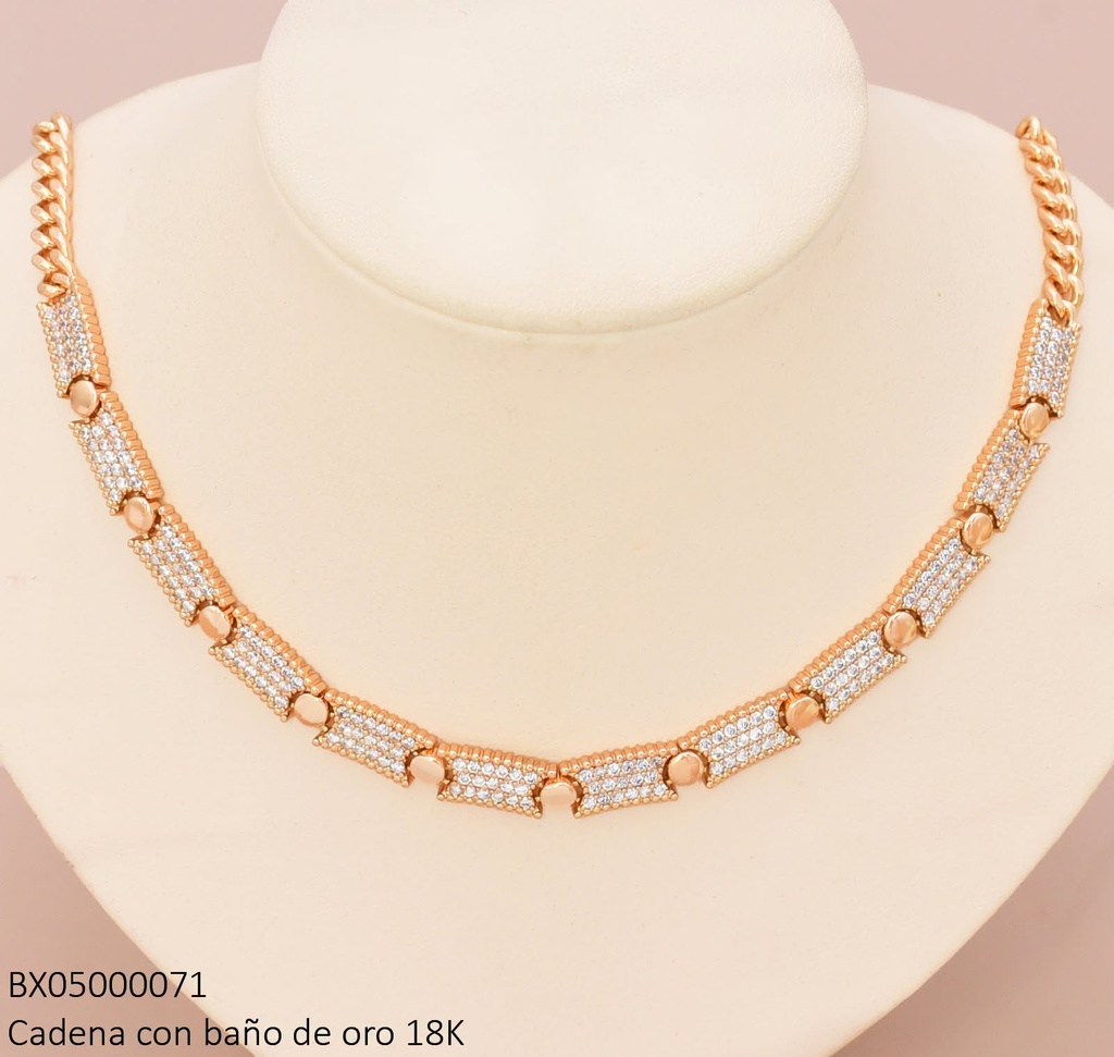 CADENA RECT.ZIRCONIAS USYX-1765N (X.JL) XUPING