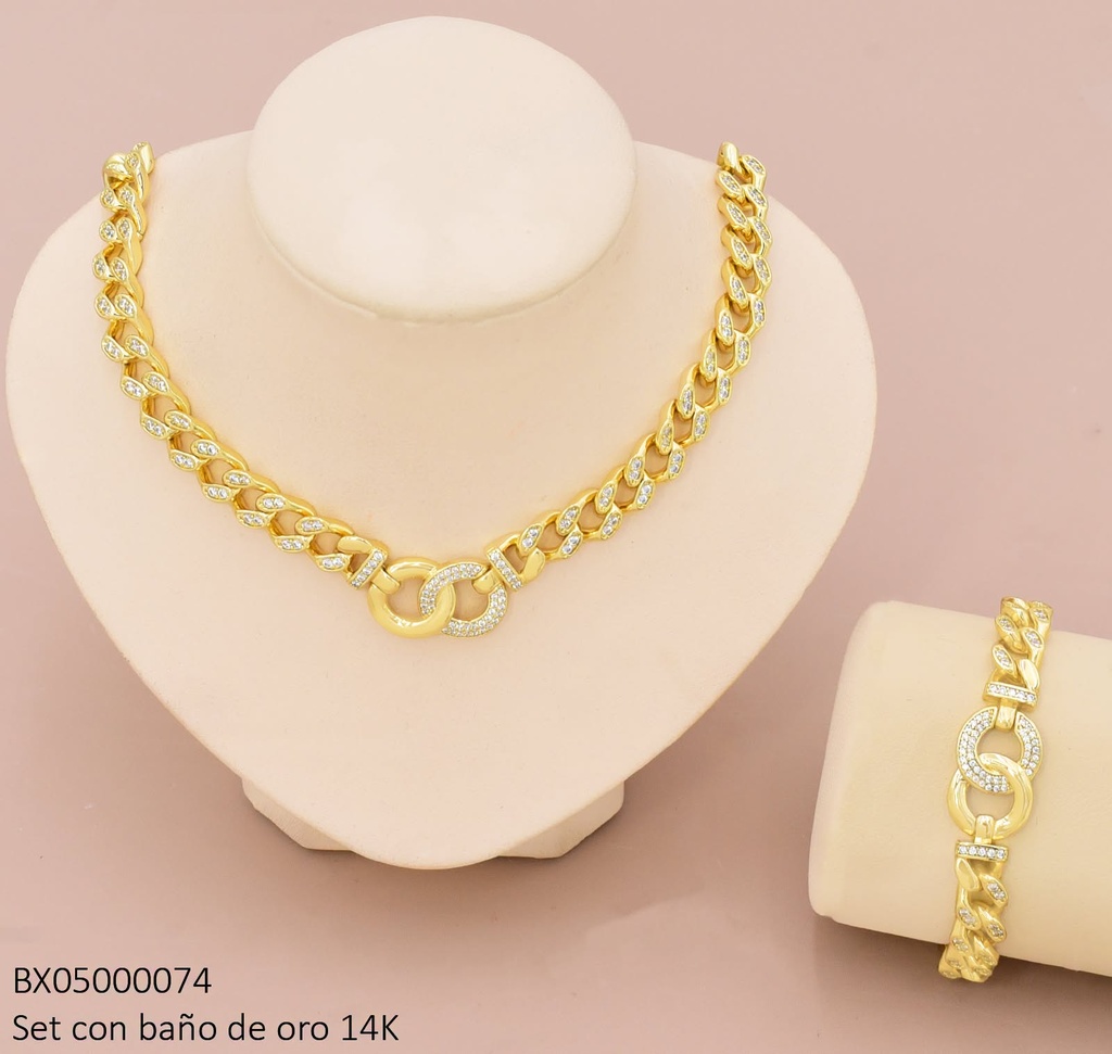 SET CADENA MARTILLADA ZIRC. ZSYX-0412 (X.JL) XUPING