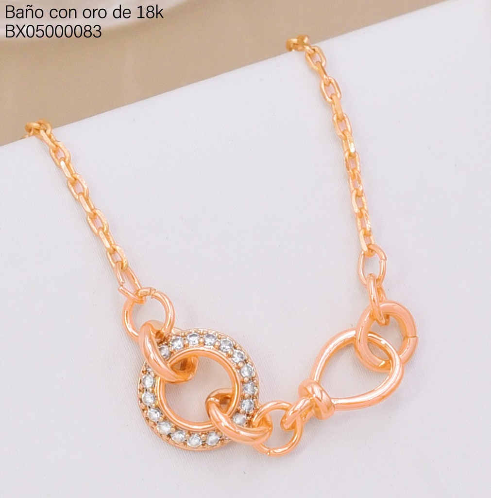 CADENA TRAD.CIRCULO C/ZIRC. HX1525-4 (X.JL) XUPING