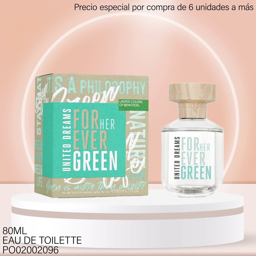 PERFUME DREAMS FOREVER GREEN WOMEN EDT 80ML