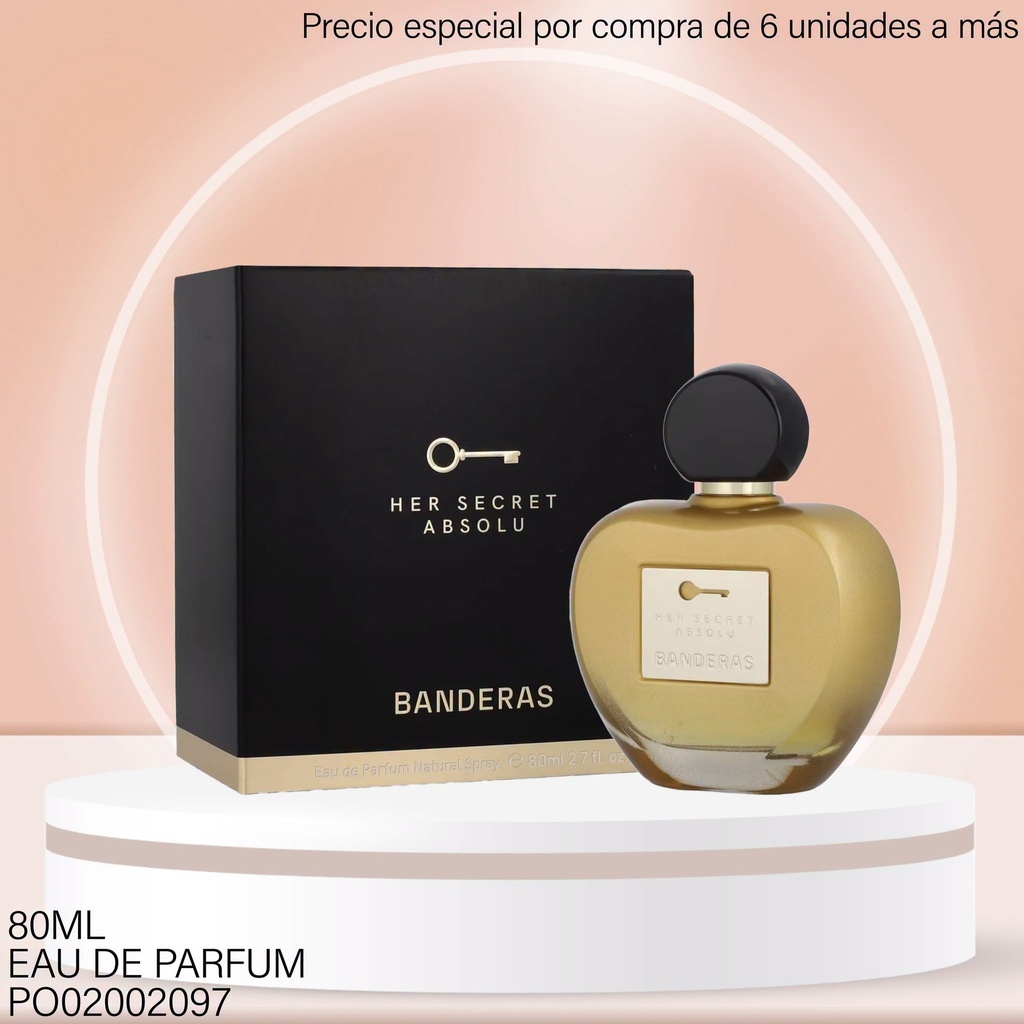 PERFUME THE SECRET ABSOLU ANTONIO BANDERAS 80ML EDP
