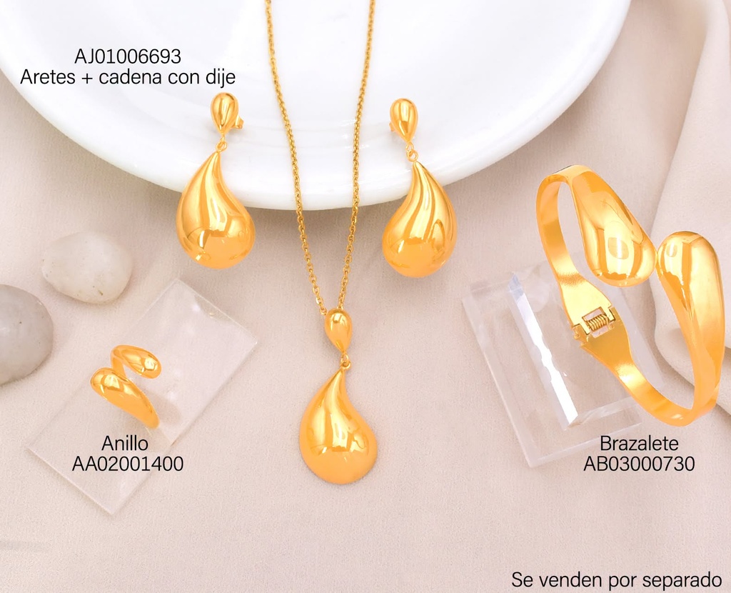 SET GOTA DORADA 12775