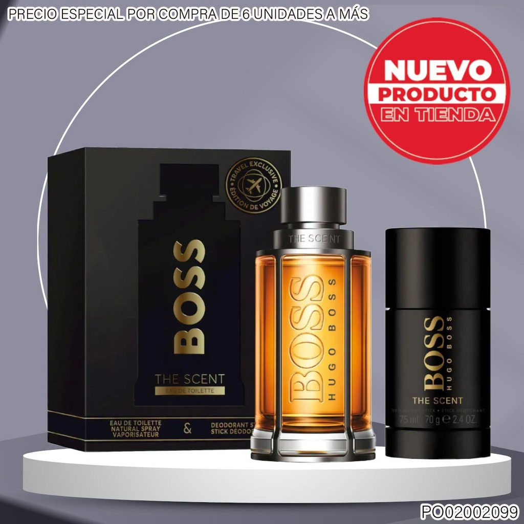 ESTUCHE PERFUME &DEODORANT HUGO BOSS THE SCENT EDT 100ML/75ML