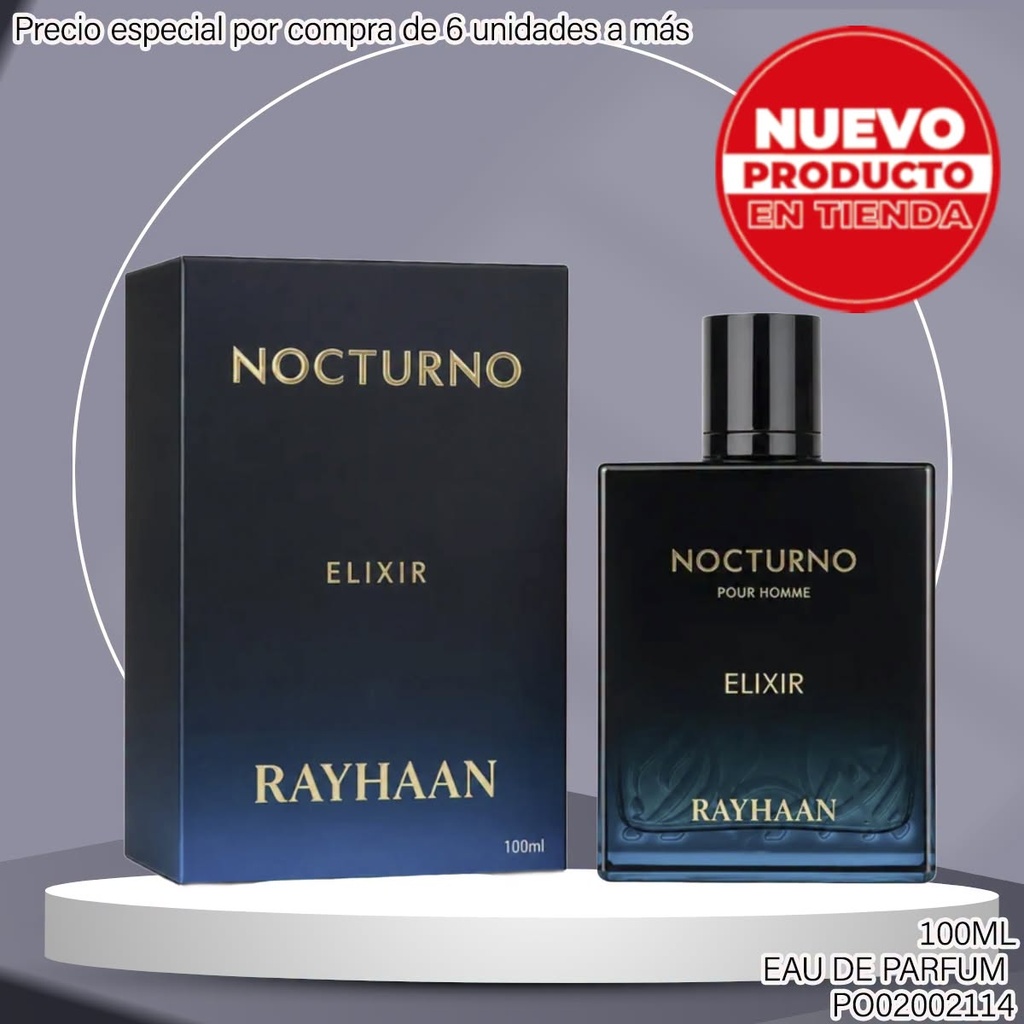 PERFUME NOCTURNO ELIXIR RAYHAAN 100ML EDP NB-0001
