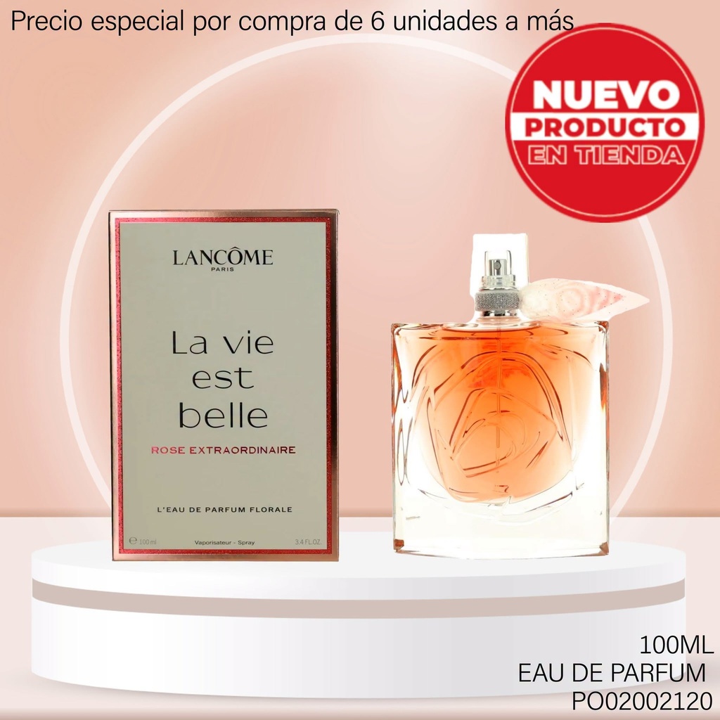 PERFUME LA VIE EST BELLE ROSE EXTRAORDINAIRE EDP FLORALE 100ML
