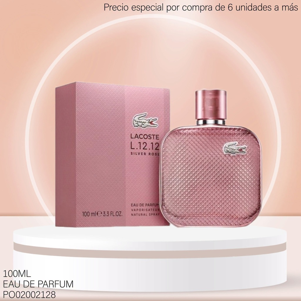 PERFUME LACOSTE SILVER ROSE WOMEN 100ML EDP