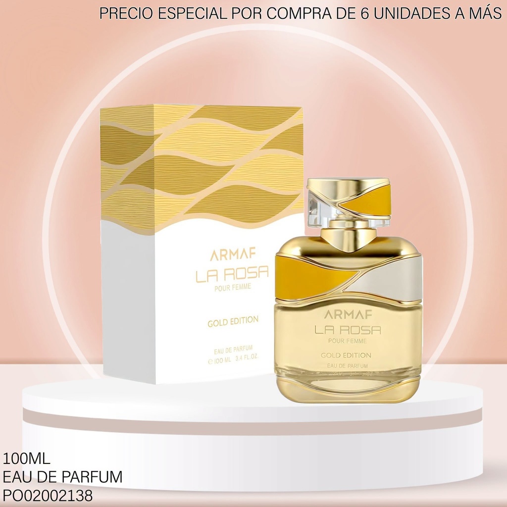 PERFUME LA ROSA GOLD EDITION ARMAF EDP 100ML
