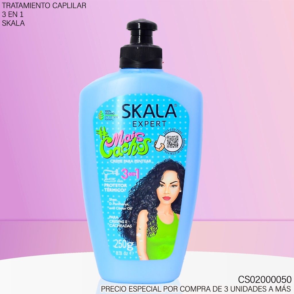 CREMA PARA PEINAR SKALA EXPERTL MAIS CACHOS 250G