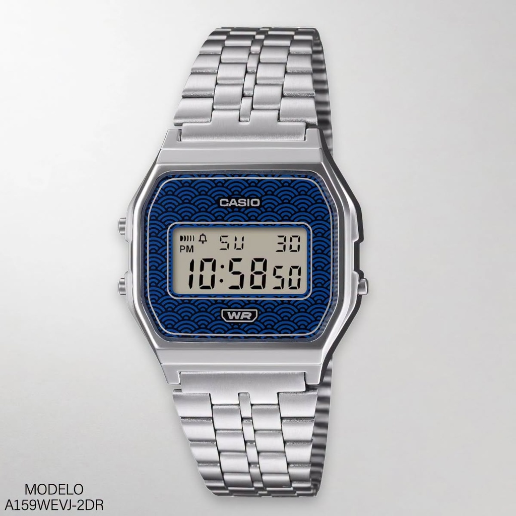 RELOJ CASIO DIGITAL A159WEVJ-2DR METAL PLAT.