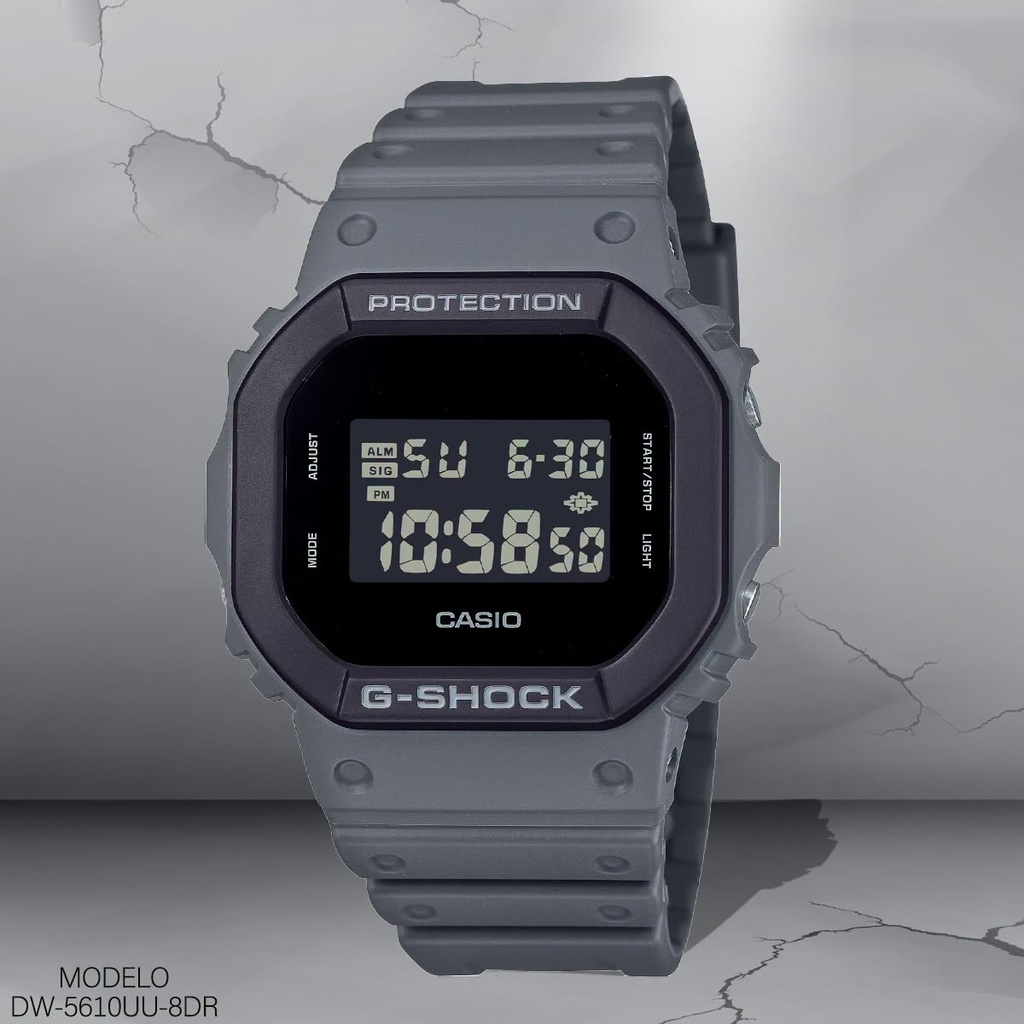 RELOJ CASIO G-SHOCK DIGITAL CAB. DW-5610UU-8DR RESINA NEGRA